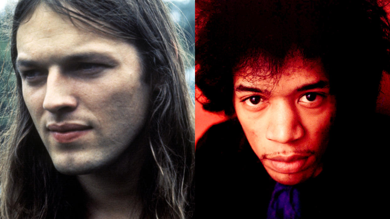  David Gilmour and Jimi Hendrix. 