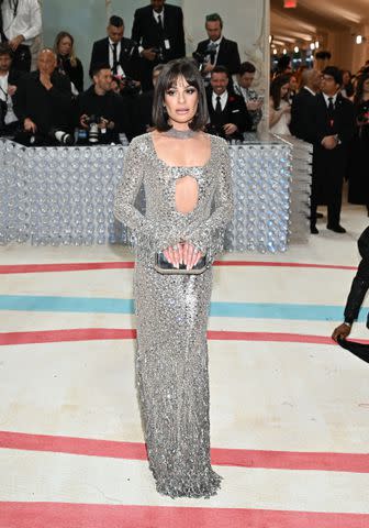 <p>Getty Images</p> Lea Michele at the 2023 Met Gala.