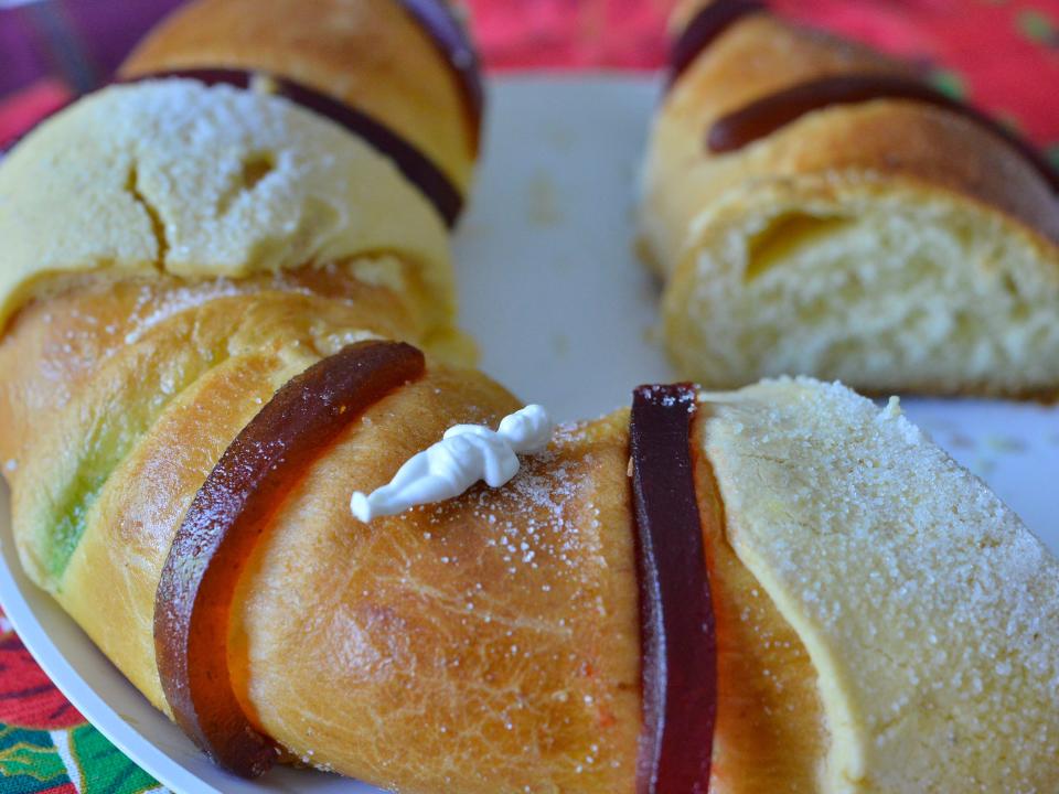 traditional rosca de reyes or King Cake on January 6, 2020 in Mexico City, Mexico
