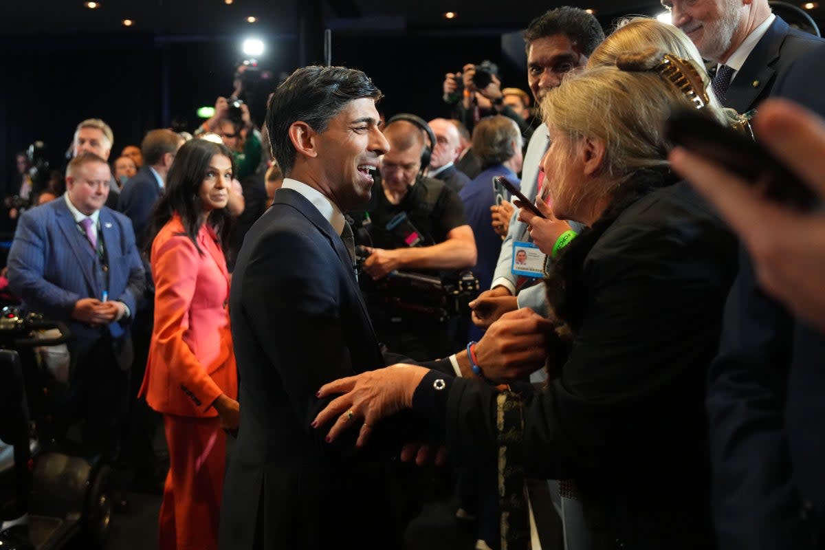 Rishi Sunak on day four of the Tory party conference  (Getty Images)