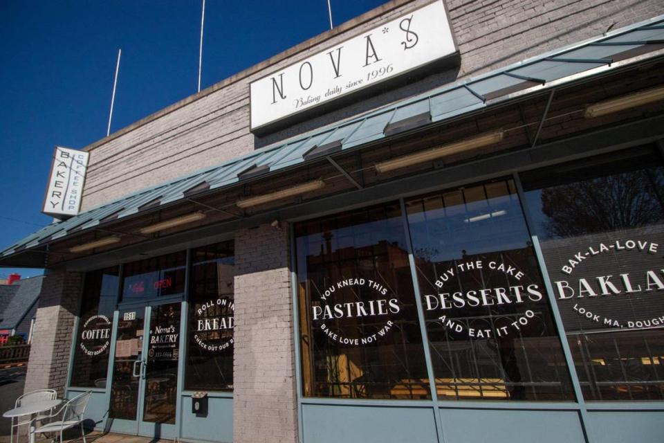 Nova’s Bakery on Central Avenue in Plaza Midwood closed in 2020.