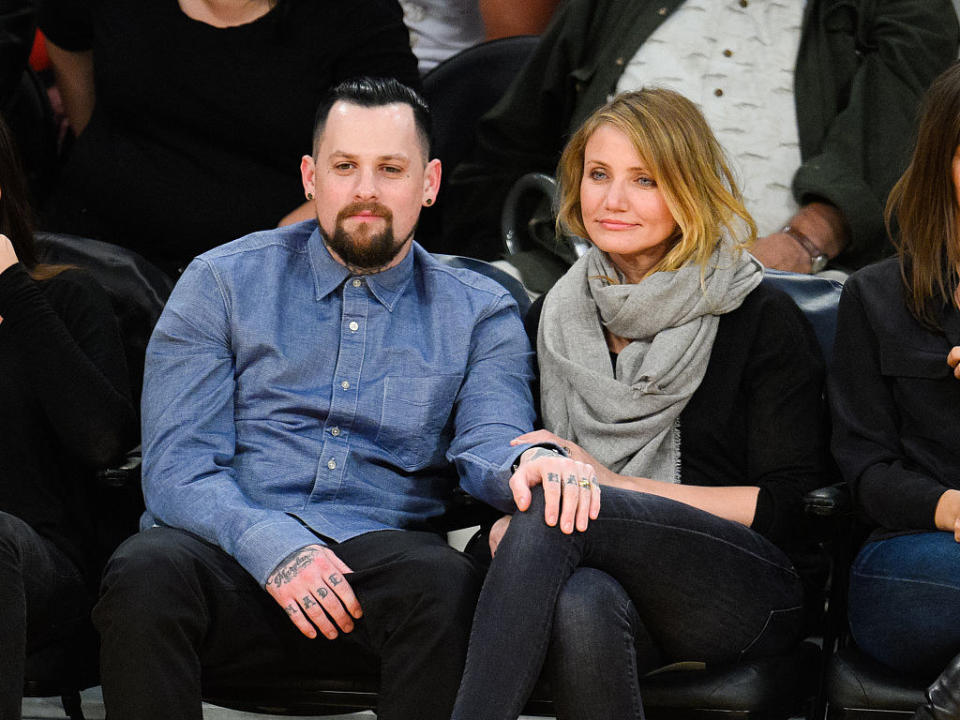 Benji Madden and Cameron Diaz.