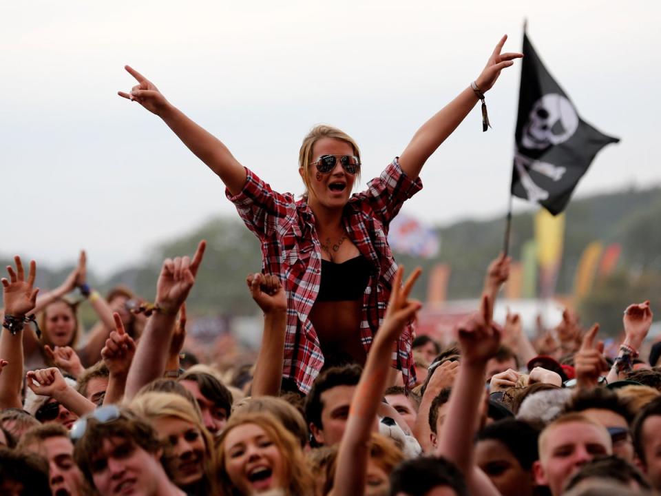 Revellers at Reading Festival (Getty Images)