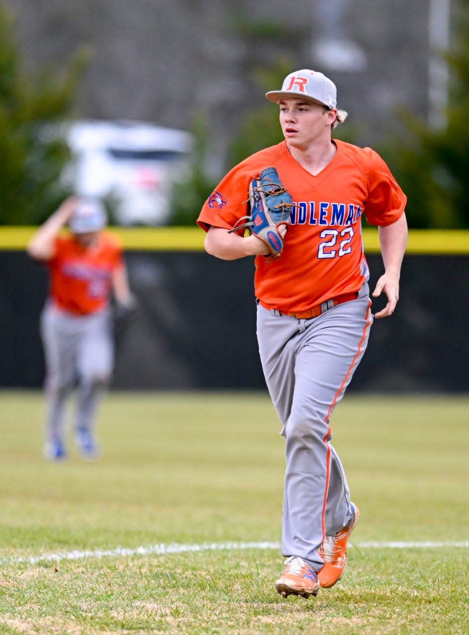 Lefty Ryan White sealed Randleman's 2021 state championship with a no-hitter in the final game of the title series. He's headed to Western Carolina.