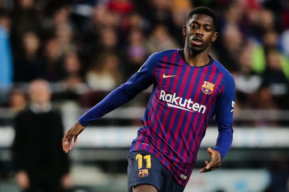 Off the field issues could see Ousmane Dembele leave Barcelona. (Photo by Erwin Spek/Soccrates/Getty Images)