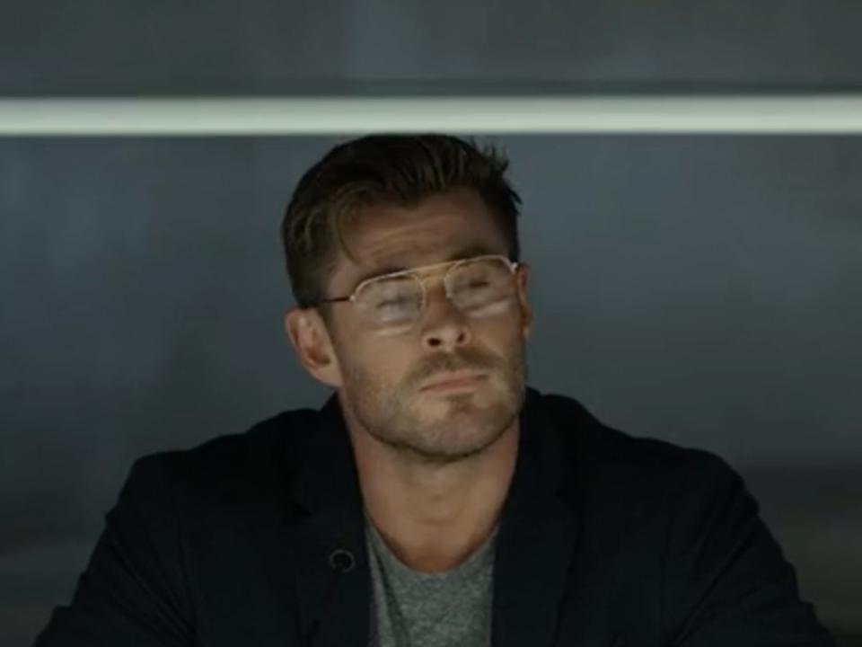 Chris Hemsworth in Netflix film ‘Spiderhead’ (Netflix)