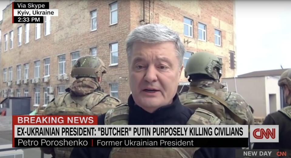 Former Ukrainian President Petro Poroshenko.