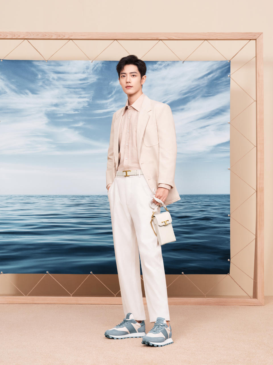 Chinese actor and Tod’s brand ambassador Xiao Zhan stars in the campaign, promoting his first capsule collection with the Italian brand. - Credit: Courtesy
