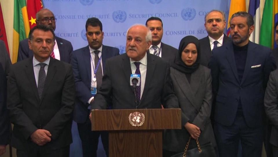 Palestinian ambassador denounces UN Security Council after Gaza ceasefire vote (UNTV/AP)