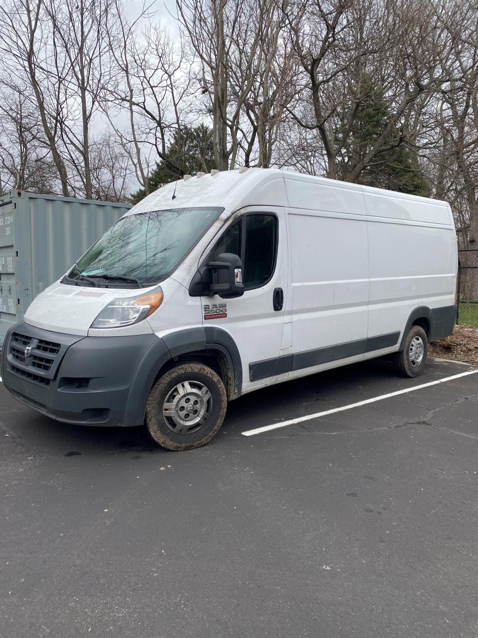 The van where Indy Steelers coach Richard Donnell Hamilton died sits in the parking lot of the Martin Luther King Community Center. Coach Nell, as he was known to members of the youth football program, was shot during a road rage incident on Jan. 11, 2023, according to Indiana State Police.