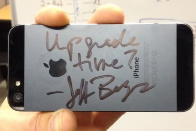 amazon bezos iphone autograph