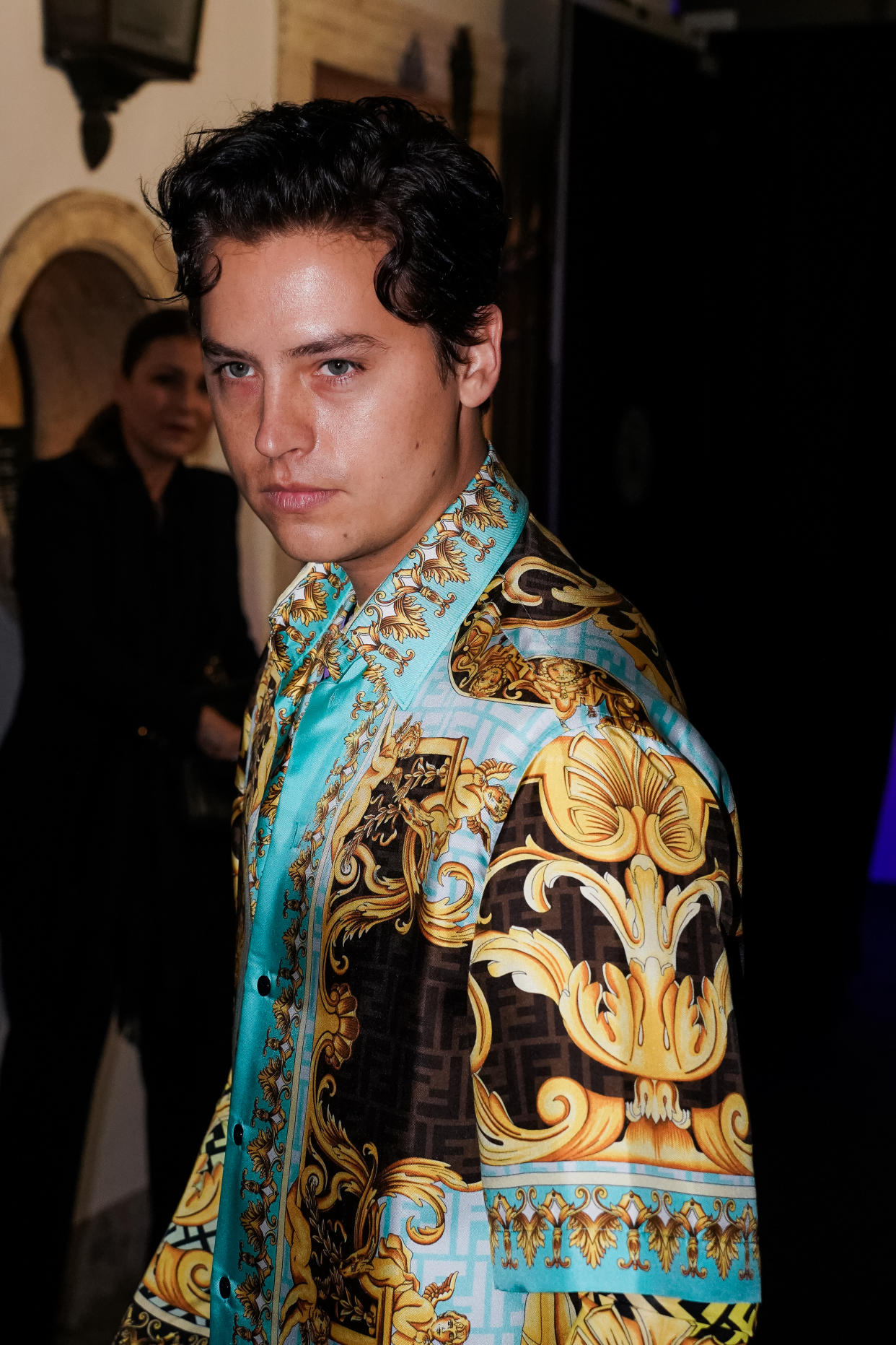 American actor Cole Sprouse guest at the party organized for the launch of the Fendace collection created by the collaboration between the fashion houses Fendi and Versace. Milan (Italy), September 26th, 2021 (Photo by Marco Piraccini/Mondadori Portfolio/Sipa USA)
