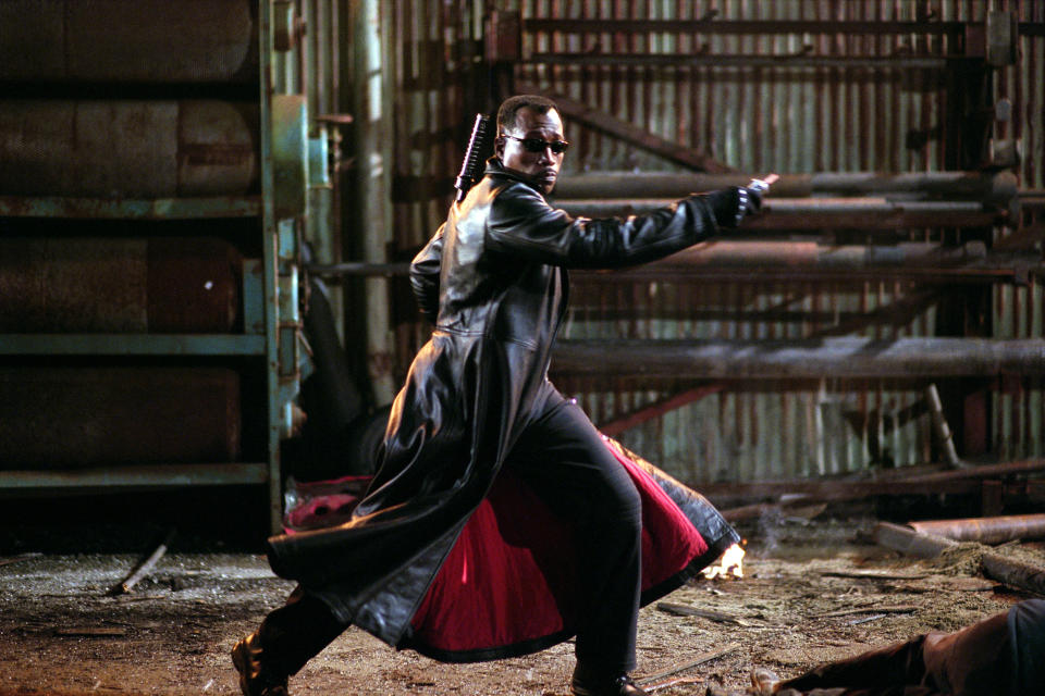 Wesley Snipes shortly before composing a Post-it note (credit: Warner Brothers)