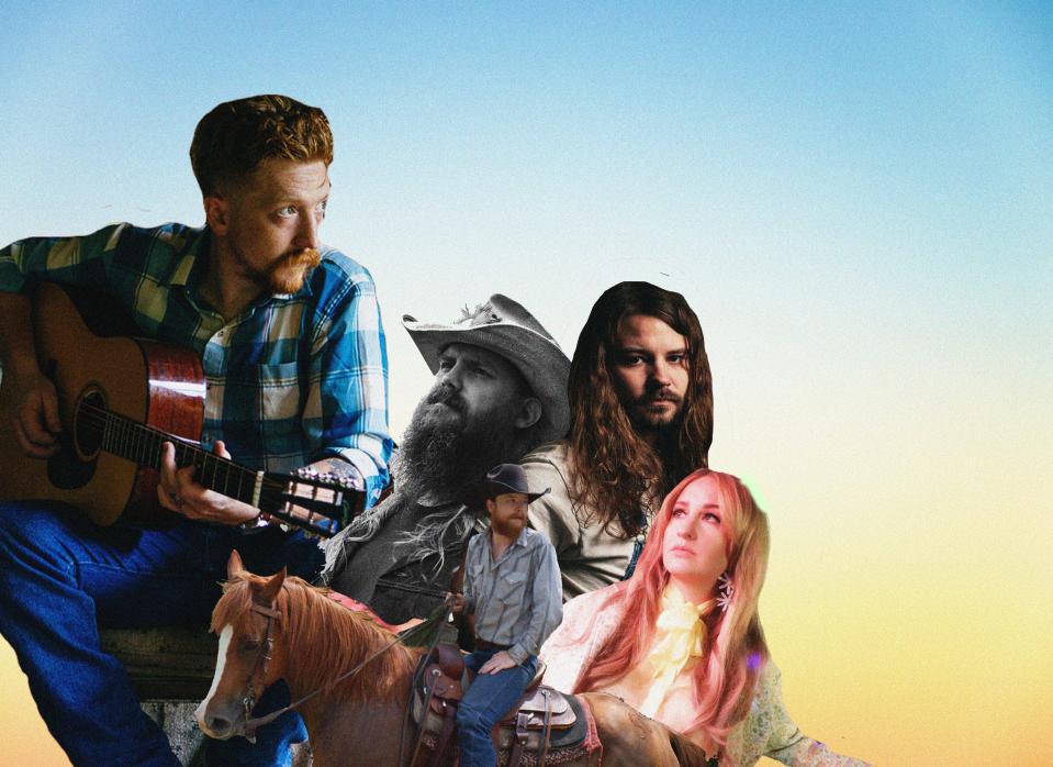 <p>Clockwise from the left: Tyler Childers, Chris Stapleton, Brent Cobb, Margo Price and Colter Wall</p> (Getty/iStock)