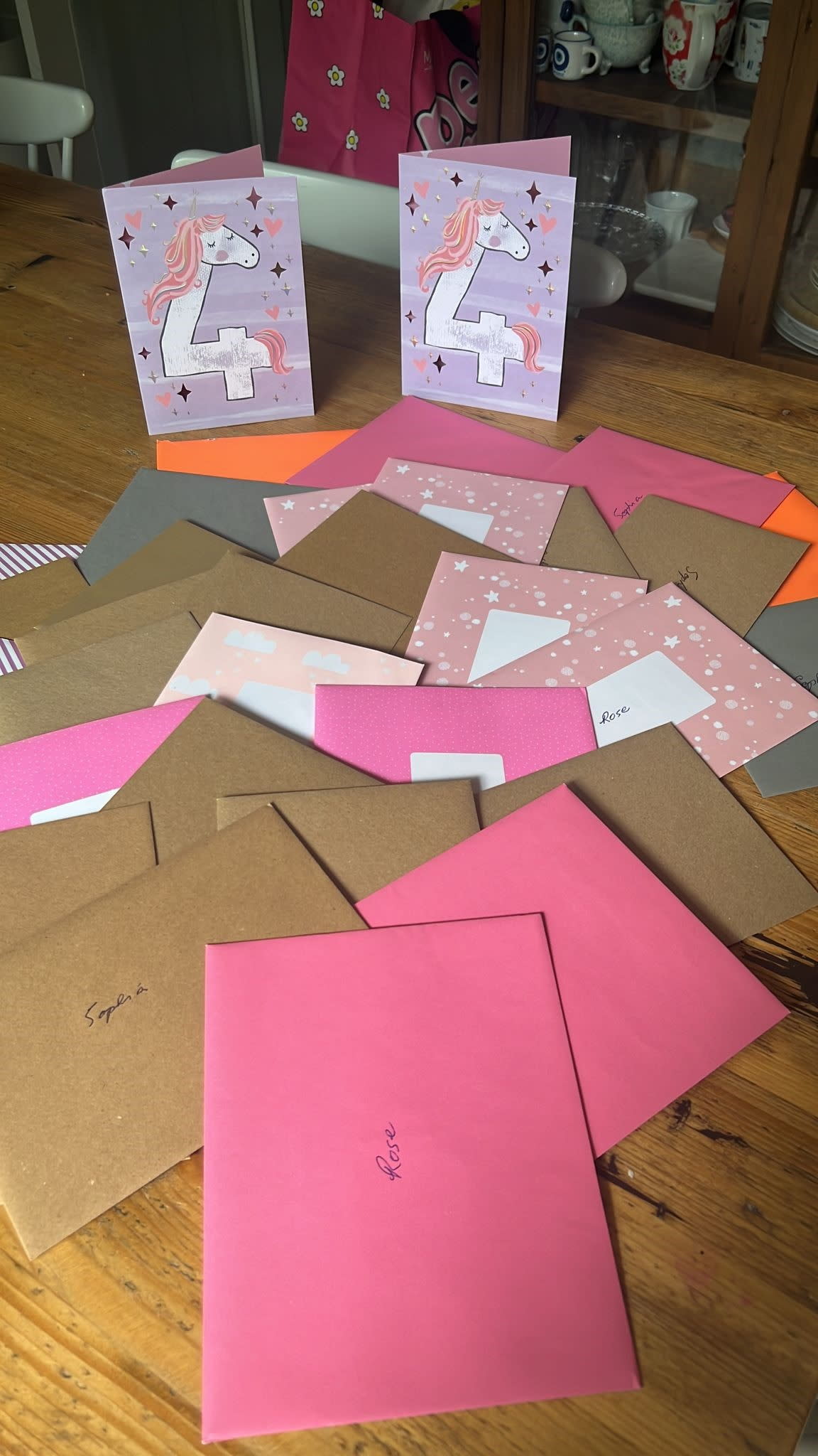 Nick Keenan's cards to his daughters. (Brain Tumour Research/SWNS)