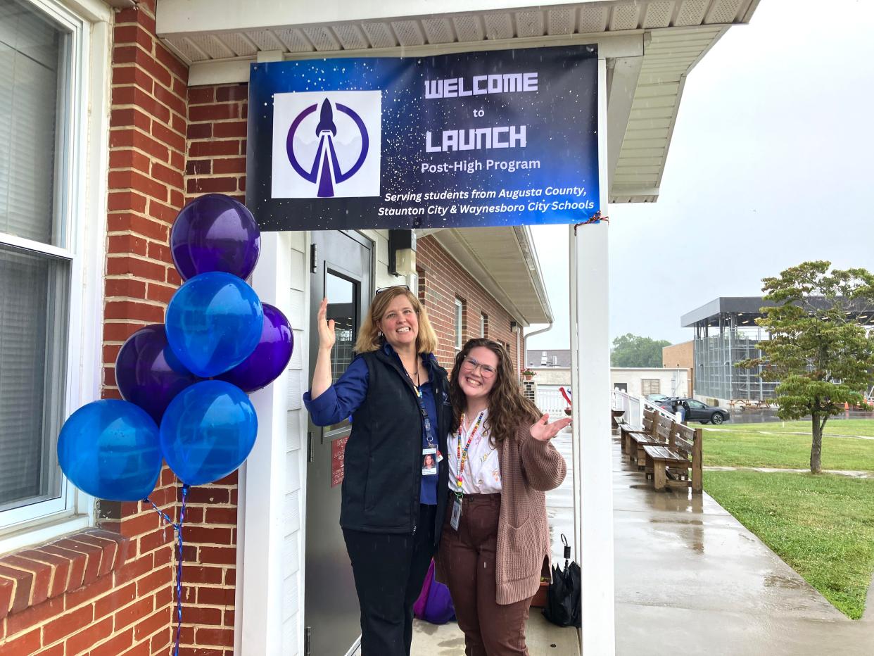 Katie Ditchen (left) and Jenna Anderton are teacher in the new Launch Post-High program in Fishersville.