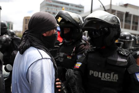 Protests against Ecuador's President Lenin Moreno's government in Quito