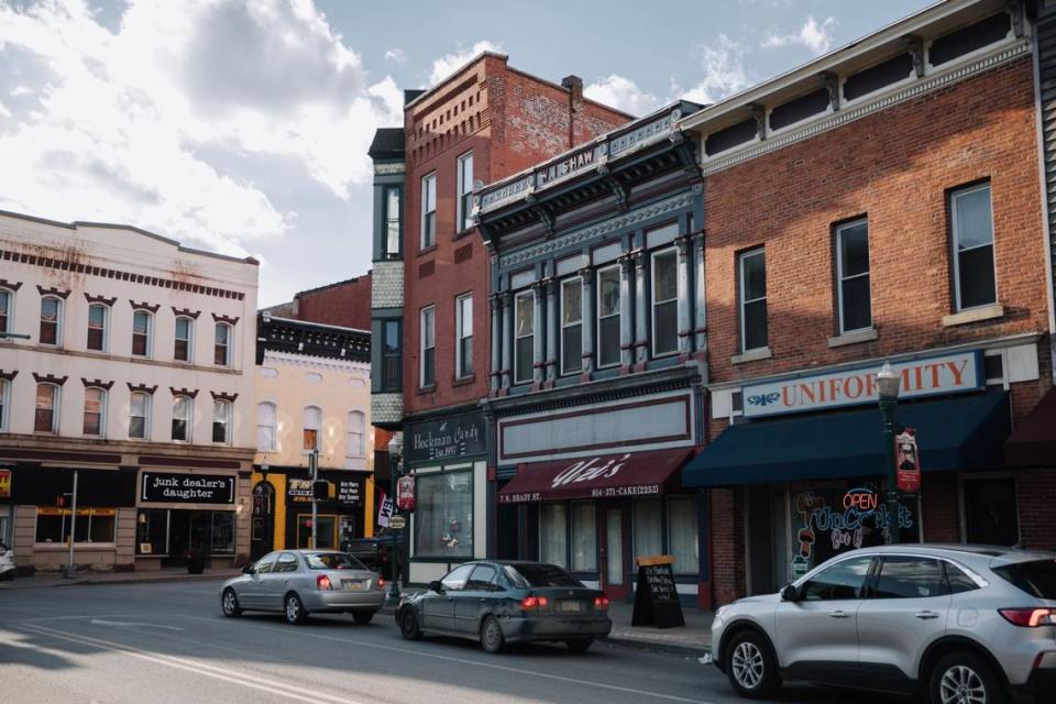 A street in downtown DuBois.