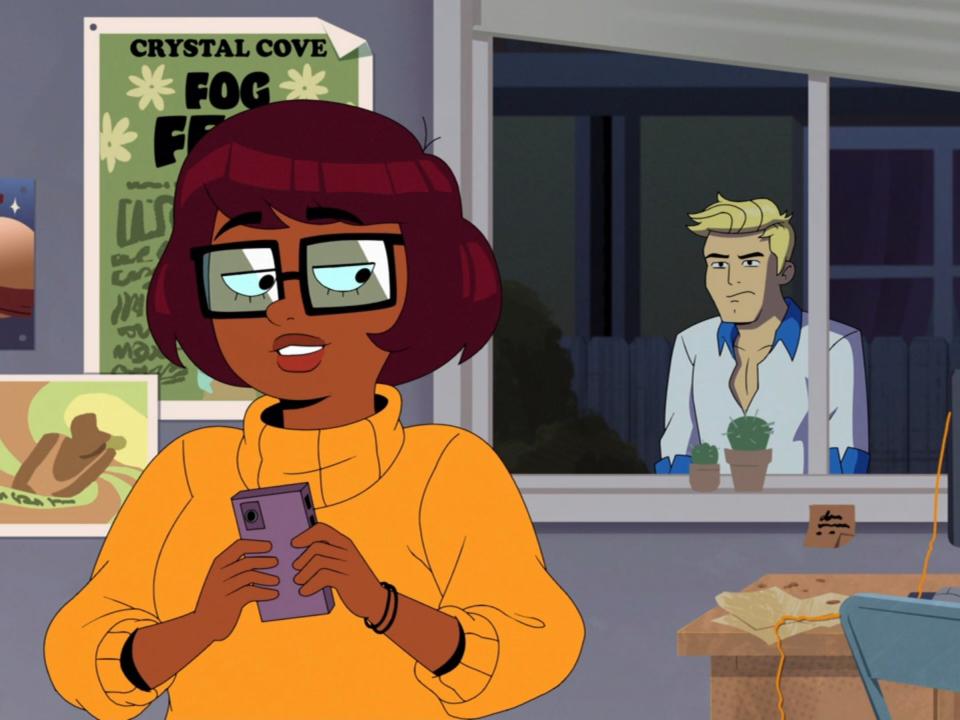 Velma and Fred on season one of the animated series "Velma."