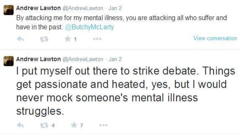 Ontario PC candidate Andrew Lawton blames mental illness for controversial tweets