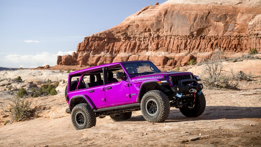 Otro de los Jeep más llamaticos que se luce en el Easter Jeep.