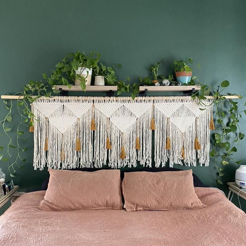 3) Macramé Headboard