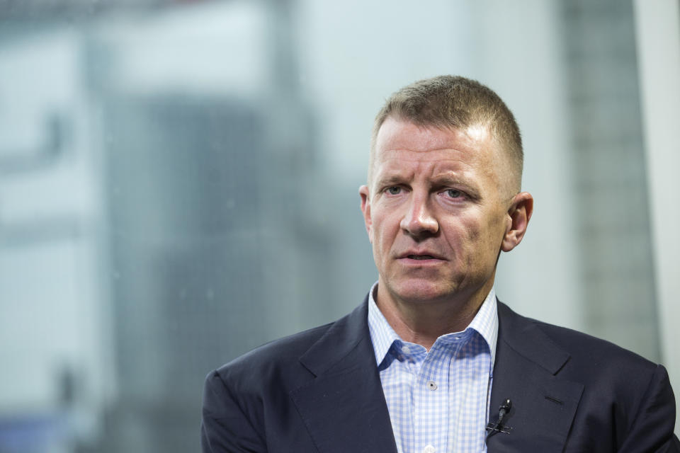 Erik Prince, the founder of Blackwater and a close associate of President Donald Trump, reportedly met with a Russian linked to the Kremlin during a secret meeting in the Seychelles in January 2017. (Photo: Justin Chin/Bloomberg via Getty Images)