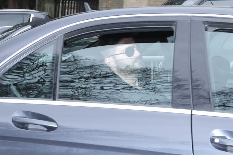 Fadi Fawaz arrives at Highgate Cemetery ahead of George Michael’s funeral. (Photo: Vantagenews)