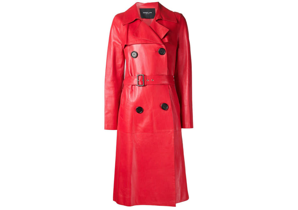 This alluring Derek Lam leather trench is very femme fatale.