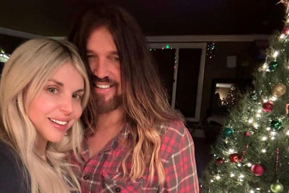 <p>Billy Ray Cyrus/Instagram</p> Billy Ray Cyrus and Firerose on Christmas