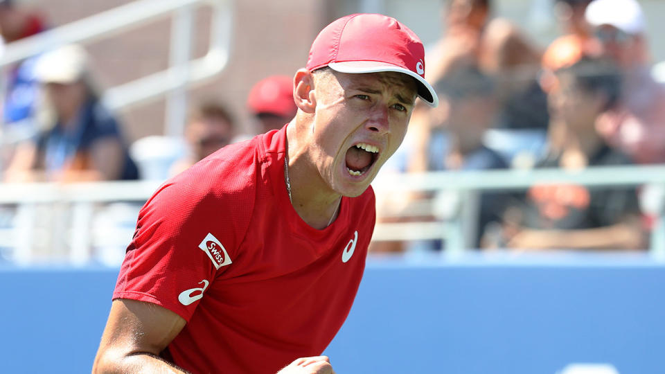 Alex de Minaur knocked Kei Nishikori out in the third round. 