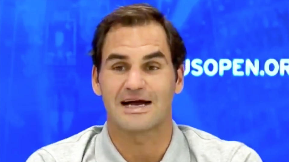 Roger Federer bristled at questions of favouritism in his press conference. 