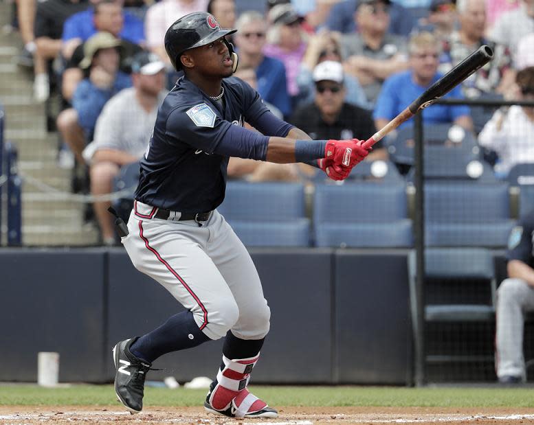 Ronald Acuna, a 20-year-old outfield prospect for the Braves, could baseball’s next big superstar. (AP)