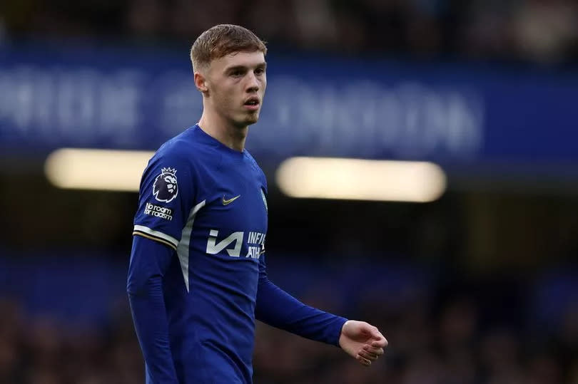 Cole Palmer of Chelsea in action during the Premier League match between Chelsea FC and Wolverhampton Wanderers at Stamford Bridge on February 04, 2024 in London, England