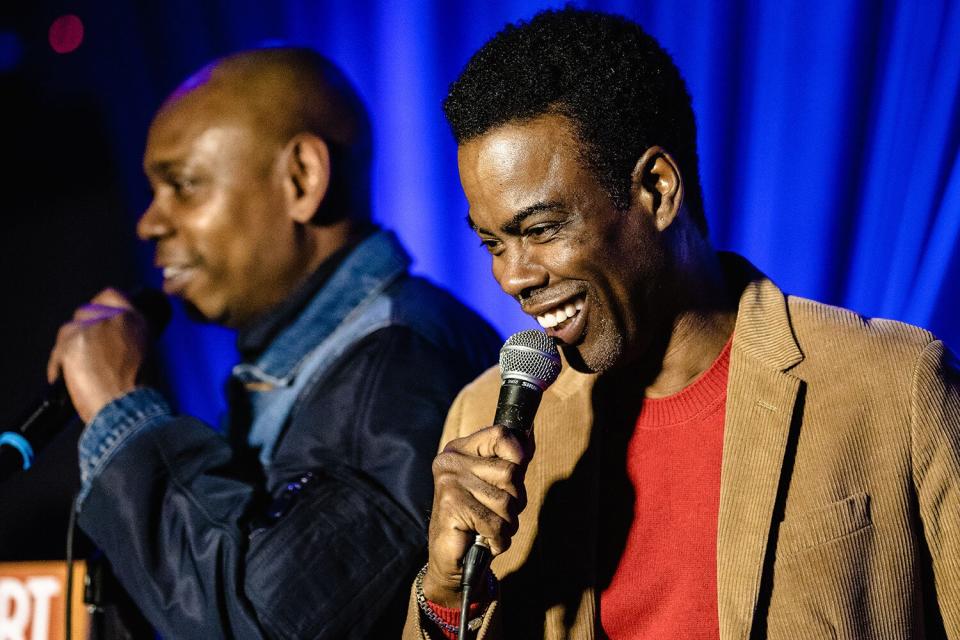 Chris Rock Seen Sharing the Stage with Dave Chapelle at Comedy Show