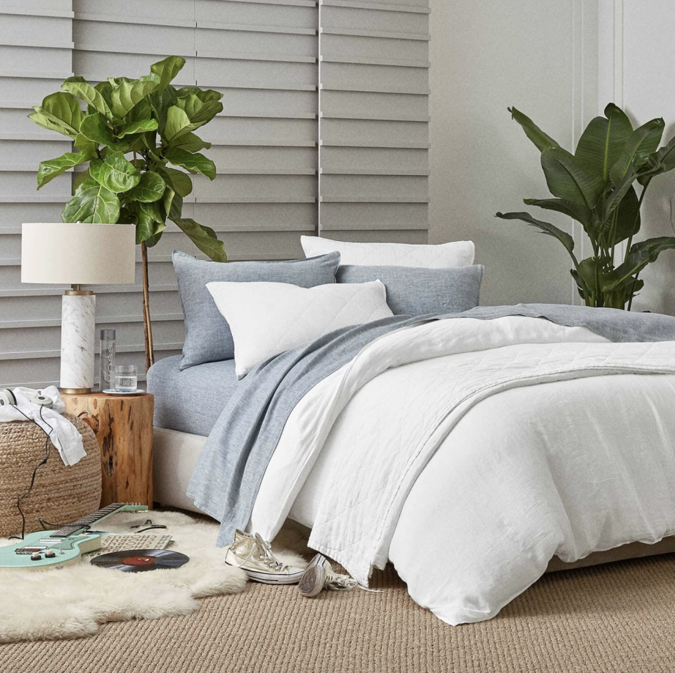 <p>The average person spends about a third of their life in bed, but the average person in quarantine? That's a different story. If you want to turn your bed into a stylish, soothing sanctuary, look no further. Right now, <a href="https://go.redirectingat.com?id=74968X1596630&url=https%3A%2F%2Fwww.brooklinen.com%2F&sref=https%3A%2F%2Fwww.harpersbazaar.com%2Ffashion%2Ftrends%2Fg32651136%2Fbrooklinen-memorial-day-sale-2020%2F" rel="nofollow noopener" target="_blank" data-ylk="slk:Brooklinen is taking 15 percent off its beloved sheets;elm:context_link;itc:0;sec:content-canvas" class="link ">Brooklinen is taking <strong>15 percent off</strong> its beloved sheets</a> with the code <strong>"WKND15."</strong> Whether you prefer percale, sateen, or linen sheets, the direct-to-consumer brand has made it possible to <a href="https://go.redirectingat.com?id=74968X1596630&url=https%3A%2F%2Fwww.brooklinen.com%2Fcollections%2Fsheet-bundles&sref=https%3A%2F%2Fwww.harpersbazaar.com%2Ffashion%2Ftrends%2Fg32651136%2Fbrooklinen-memorial-day-sale-2020%2F" rel="nofollow noopener" target="_blank" data-ylk="slk:buy great sets;elm:context_link;itc:0;sec:content-canvas" class="link ">buy great sets</a> that don't cost a fortune. And why stop there? Brooklinen has plenty of great deals on <a href="https://go.redirectingat.com?id=74968X1596630&url=https%3A%2F%2Fwww.brooklinen.com%2Fcollections%2Fwomens-loungewear-pieces&sref=https%3A%2F%2Fwww.harpersbazaar.com%2Ffashion%2Ftrends%2Fg32651136%2Fbrooklinen-memorial-day-sale-2020%2F" rel="nofollow noopener" target="_blank" data-ylk="slk:loungewear,;elm:context_link;itc:0;sec:content-canvas" class="link ">loungewear,</a> <a href="https://go.redirectingat.com?id=74968X1596630&url=https%3A%2F%2Fwww.brooklinen.com%2Fcollections%2Fpillows&sref=https%3A%2F%2Fwww.harpersbazaar.com%2Ffashion%2Ftrends%2Fg32651136%2Fbrooklinen-memorial-day-sale-2020%2F" rel="nofollow noopener" target="_blank" data-ylk="slk:pillows;elm:context_link;itc:0;sec:content-canvas" class="link ">pillows</a>, and <a href="https://go.redirectingat.com?id=74968X1596630&url=https%3A%2F%2Fwww.brooklinen.com%2Fpages%2Fcollections-towels&sref=https%3A%2F%2Fwww.harpersbazaar.com%2Ffashion%2Ftrends%2Fg32651136%2Fbrooklinen-memorial-day-sale-2020%2F" rel="nofollow noopener" target="_blank" data-ylk="slk:bath accessories;elm:context_link;itc:0;sec:content-canvas" class="link ">bath accessories</a> as well. Peruse through our top picks from Brooklinen's sale, below. </p>