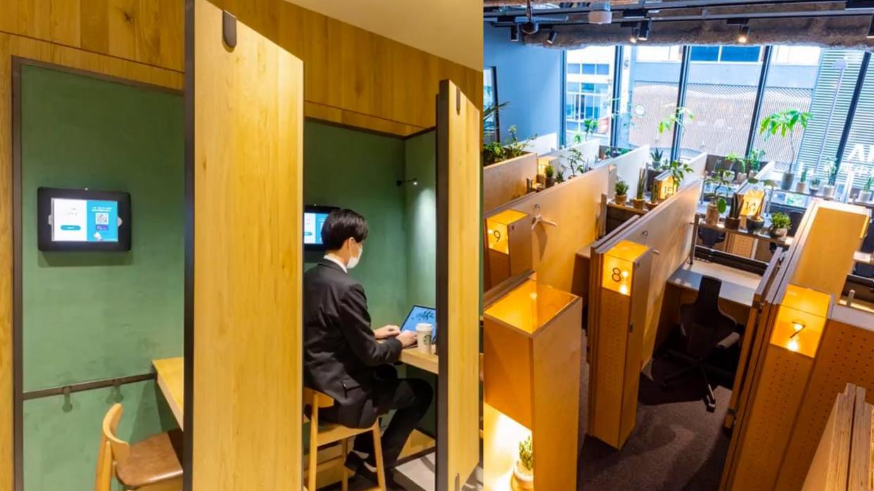 A Starbucks outlet in Tokyo, Ginza with co-working spaces designed by Think Lab. (Photo: Think Lab)