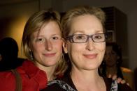 <p>Mamie Gummer has appeared in three movies alongside her mother, Meryl Streep. Two were small roles—<em>Heartburn </em>and <em>Evening</em>—but the 2015 film <em>Ricki and the Flash </em>put the mother-daughter duo at the center of the story. They had a mother-daughter relationship on screen, too, but Mamie didn’t feel the pressure of working with the three-time Oscar winner. “Oh no, she’s not intimidating to me,” <a href="https://variety.com/2015/film/features/mamie-gummer-ricki-and-the-flash-meryl-streep-1201557404/" rel="nofollow noopener" target="_blank" data-ylk="slk:Mamie told Variety in 2015" class="link ">Mamie told <em>Variety</em> in 2015</a>. “Maybe I’m one of five people on the planet that wouldn’t be struck in that way, the rest being the other members of my family."</p>