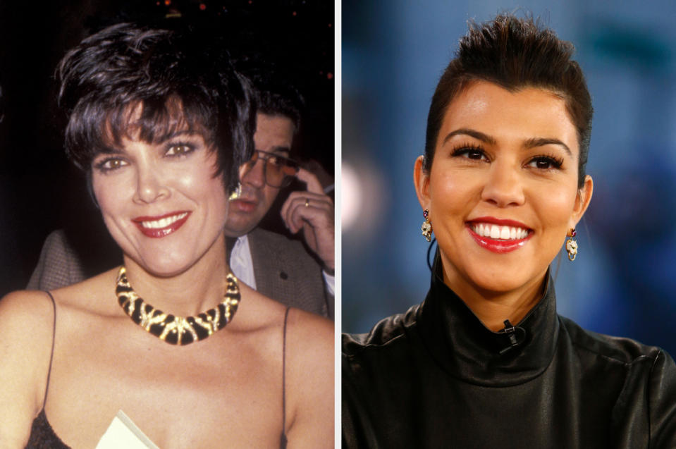 Side-by-side of Kris Jenner and Kourtney Kardashian