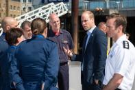 Prince William travels down River Thames as he launches new campaign to prevent people drowning in rivers