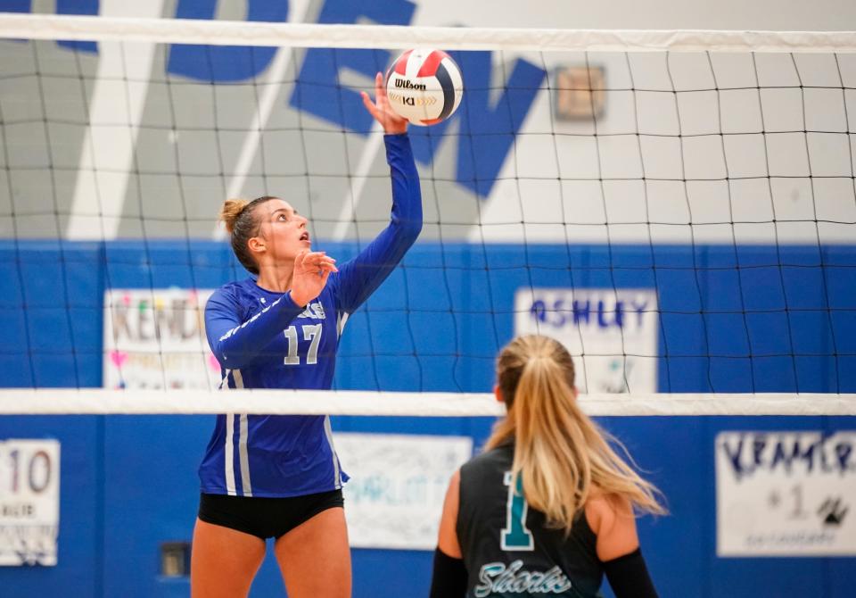 The Barron Collier Cougars compete against the Gulf Coast Sharks in the CCAC championship game at Barron Collier High School on Thursday, Oct. 5, 2023.