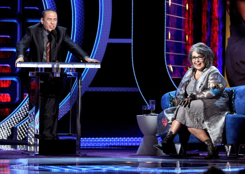 <p>No Hollywood roast would be complete without Gottfried behind the podium. The star roasted Roseanne Barr during her Comedy Central Roast in August 2012.</p>