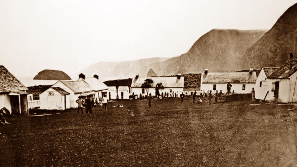 A historical photo of Kalaupapa shows the colony where patients with Hansen's disease — more commonly called leprosy — were forced into isolation. - KGPA Ltd/ Alamy Stock Photo