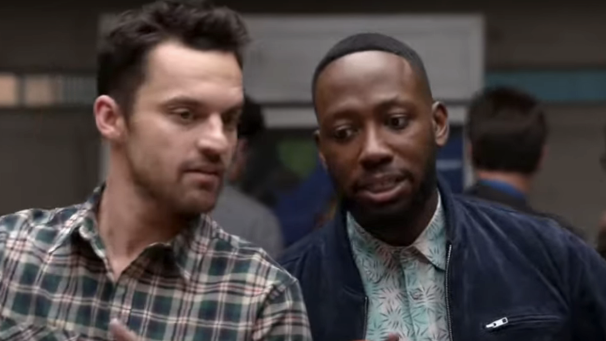  Jake johnson and lamorne morris on new girl. 