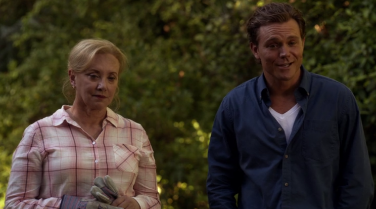 Smith-Cameron and Clayne Crawford as Ted Jr. (Credit: Sundance TV)