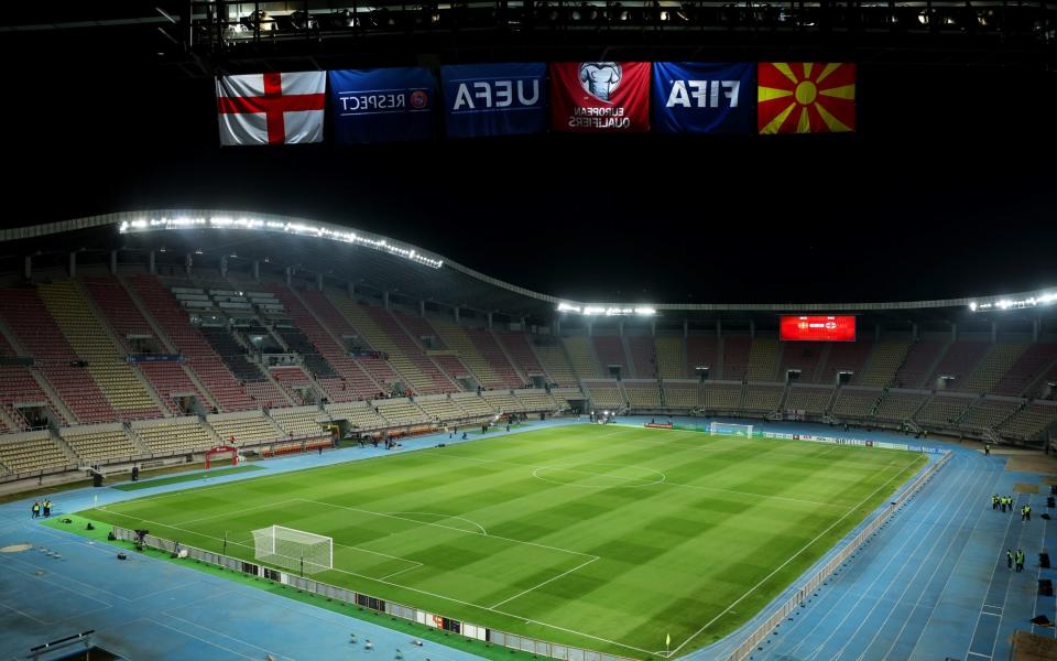 The National Arena Todor Proeski in Skopje ahead of North Macedonia vs England