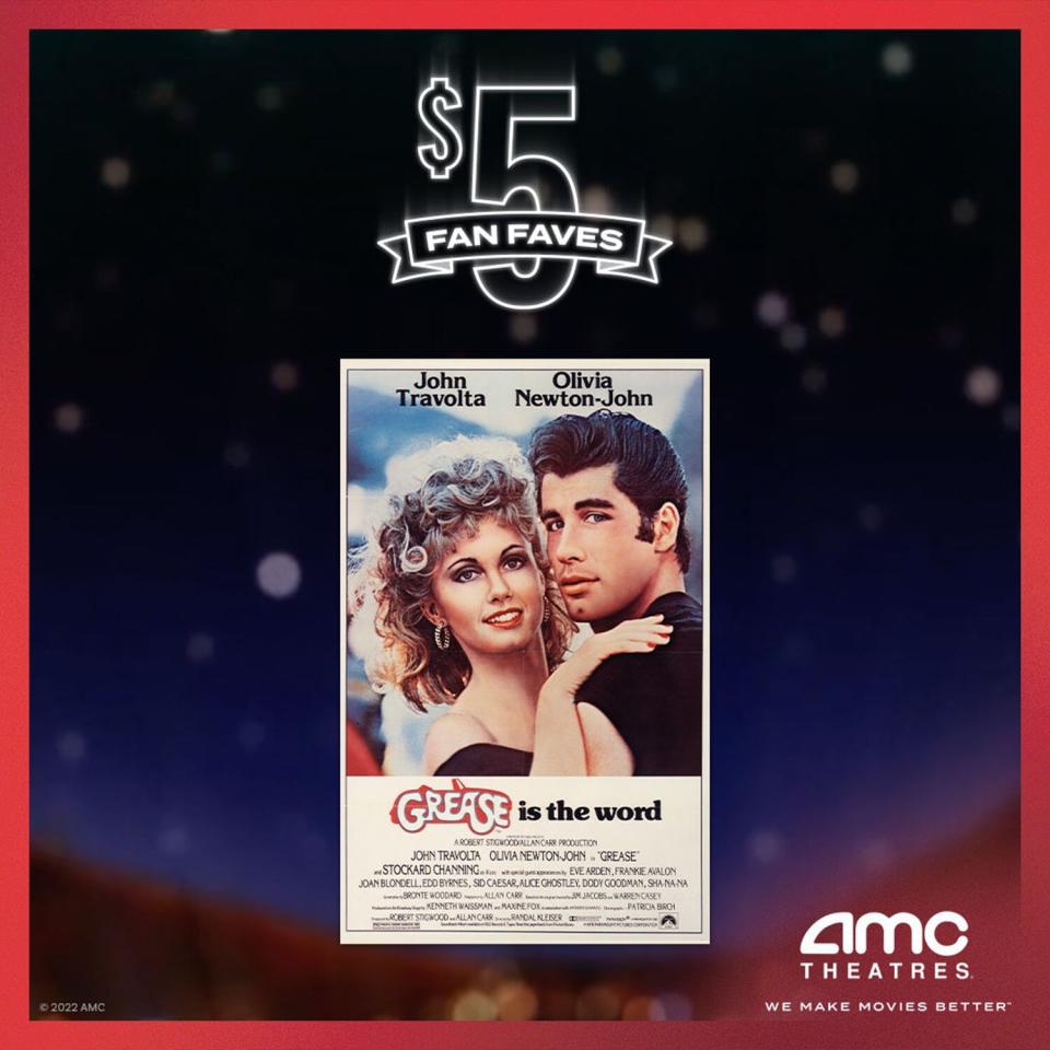 Celebrate Olivia Newton-John back on the big screen and see GREASE for a limited time. Tickets start at just $5+tax.* Get tickets today!