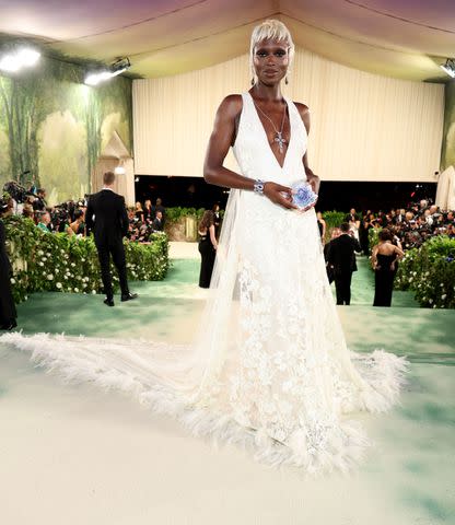 <p>Kevin Mazur/MG24/Getty</p> Jodie Turner-Smith attends the 2024 Met Gala