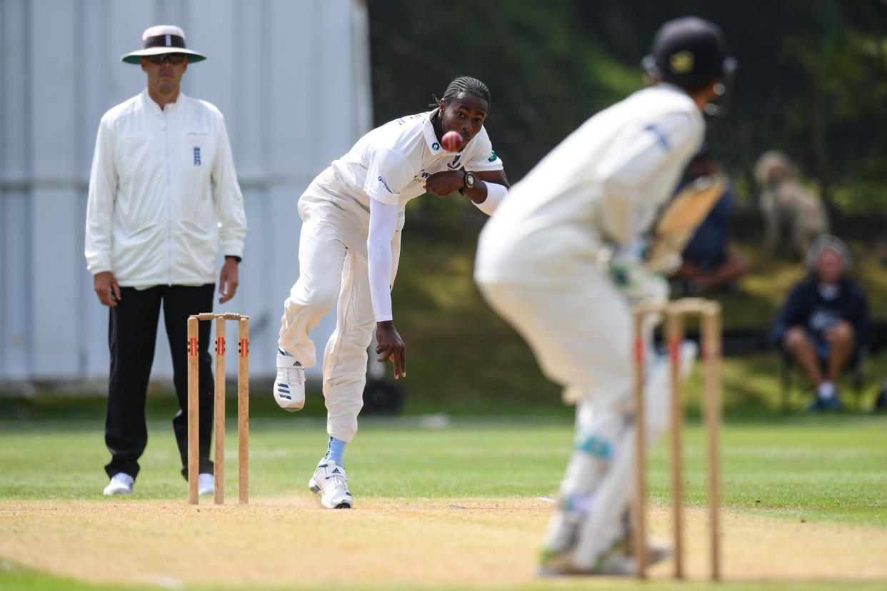 Jofra Archer in action during a Second XI match for Sussex. (Credit: Getty Images)