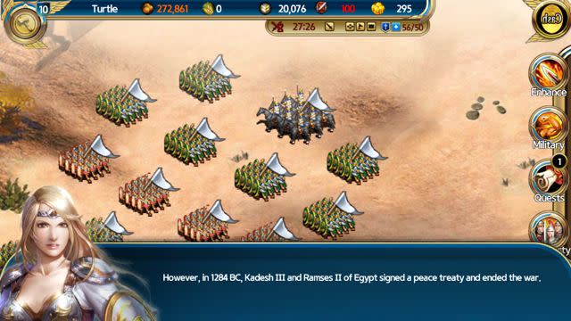 Players command armies in Rise of Rome